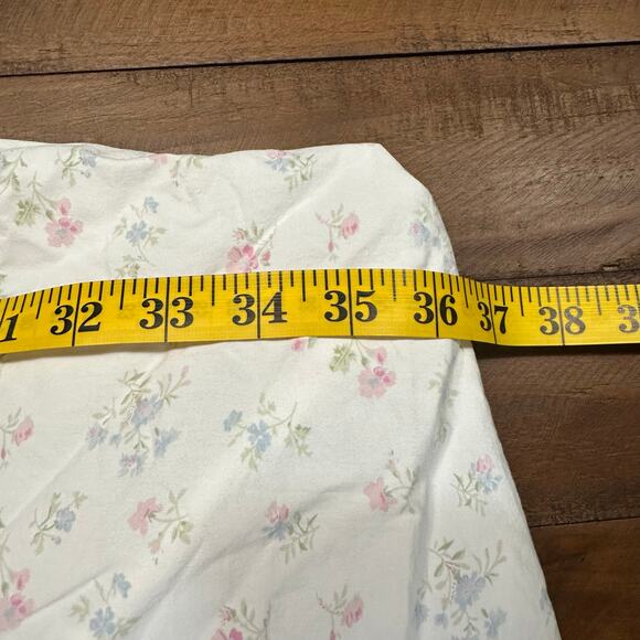 Simply Shabby Chic Cotton Light Floral Fitted Twin Sheet Cottagecore Bedding - Picture 2 of 6